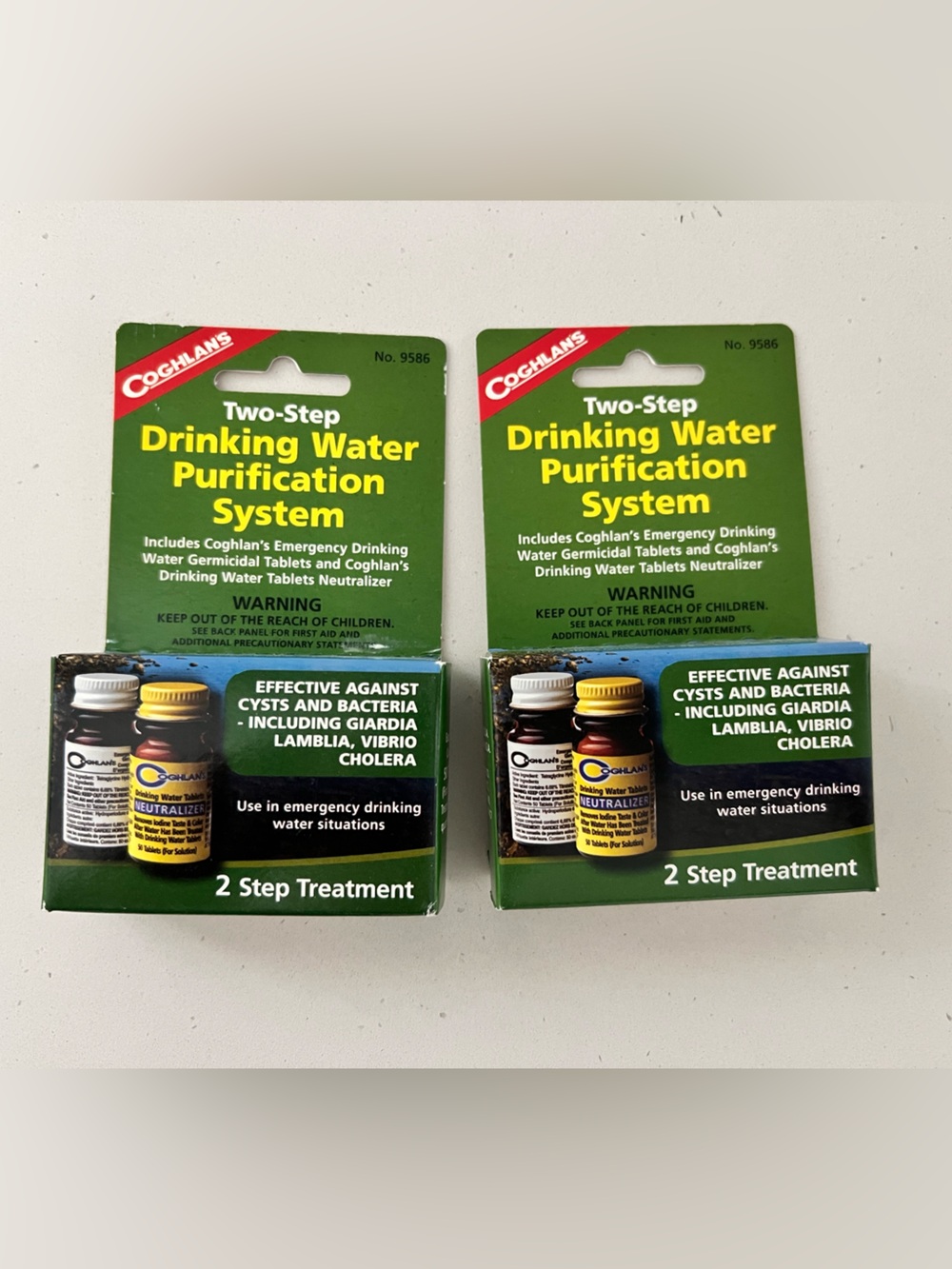 NIB Coghlan’s 2-Step Drinking Water Purification System 2-Pack #9586